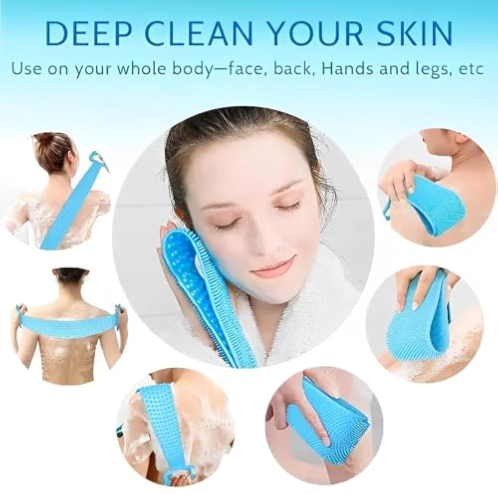 Silicone Brightening Soft Cleaning Body Bath Brush